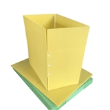 Thùng Nhựa Danpla Màu Vàng Gấp Được