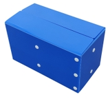 Thùng Nhựa Danpla Có Nắp Nhám Dính Màu Xanh