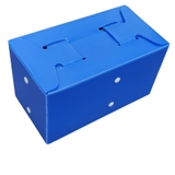 Thùng Nhựa Danpla Có Nắp Nhám Dính Màu Xanh