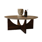 Coffee Table – Gỗ Óc Chó & Mặt Ceramic Xám