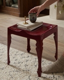Louis Zinc Stool Oxblood Red