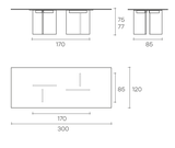 Bàn Big Wave Fiam Italia