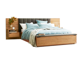 Giường ngủ Master Tropical bọc nệm đầu giường bằng vải cao cấp 1800x2000x350mm_gói Tropacal