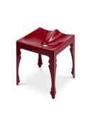 Louis Zinc Stool Oxblood Red