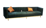 Ghế Sofa 3 Chỗ Ngồi 2750X690X720Mm - Vải Cim Màu Xanh Lá Majesty Color 38