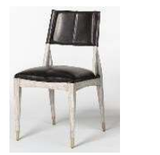 Ghế Finn Dining Chair In Roma Black (Top Grain Leather Dining Chair)_ Alingham