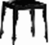 Louis Zinc Stool Black
