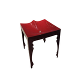 Louis Zinc Stool Oxblood Red