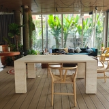 Bàn Ăn Travertine