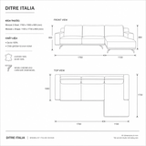 Sofa DALTON CHAISE LONGUE DITRE