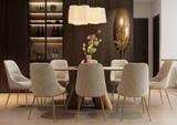 GHẾ ĂN_LUX02_CHAMPAGE