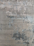 Thảm Jaipur Wool & Cotton & Bamboo Silk Hand Knotted Tattvam LU-9031(CS-01) Classic Gray/Aquatic size 60X90