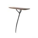 TALON CONSOLE TABLE 01 LEG in ZINC/WALNUT