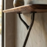 TALON CONSOLE TABLE 01 LEG in ZINC/WALNUT