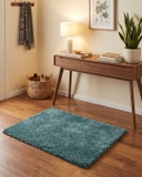 Thảm lót cửa màu xanh đậm, kích thước 62x74cm