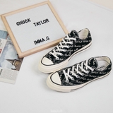 70s “CHUCK TAYLOR” SIGNATURE BLACK LOW -167698c