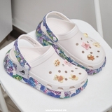 CROCS CRUSH CLOG BUTTERFLY WHITE - 208258-94S