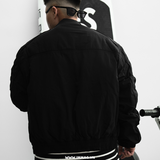 JACKET BIKER CODE GRAPHY BLACK - CBCFUJP038