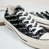 70s “CHUCK TAYLOR” SIGNATURE BLACK LOW -167698c