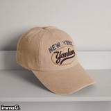 Mũ MLB Varsity Vintage Culsive Stitch Unstructured Ball Cap New York Yankees 3ACPV165N-50BGL Màu Kem