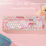 Bộ keycap MDA Cat Pink xuyên led