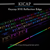 Bộ keycap XVX xuyên led 4 góc viền trắng