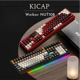 NUT108 - Bàn phím cơ Fullsize Weikav khung nhôm CNC nguyên khối, âm đầm, led viền cao cấp