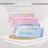 Bàn phím cơ Yunzii C98 siêu cute tiếng êm - quà tặng dành riêng cho các bạn nữ