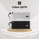 Cidoo QK75 - Bàn phím cơ 75% núm xoay khung nhựa đầm êm