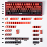 Bộ keycap Ninja xuyên led in mặt bên