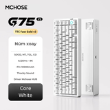 Mchose G75 v2 - Bàn phím cơ 75% núm xoay hiện đại âm đầm