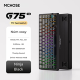 Mchose G75 v2 - Bàn phím cơ 75% núm xoay hiện đại âm đầm