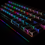 Bộ keycap XVX xuyên led 4 góc viền trắng