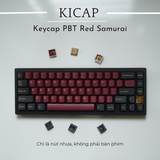 Bộ keycap Red Samurai PBT doubleshot