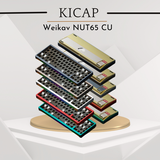 Bàn phím cơ Weikav NUT65 CU - Only KIT | Khung nhôm CNC, Bot Đồng CU cao cấp, 1.6mm
