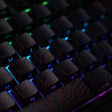 Bộ keycap Wooting xuyên led Contour chữ in mặt bên