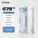 Mchose G75 v2 - Bàn phím cơ 75% núm xoay hiện đại âm đầm