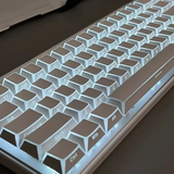 Bộ keycap XVX xuyên led 4 góc viền trắng