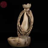 Vòng cổ Trầm Hương hạt nút cận chìm Malay