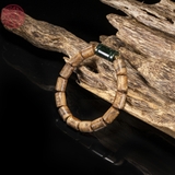 Vòng tay Trầm Hương lu thống 8 li mix charm ngọc ( cho nam )