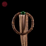 Vòng tay Trầm Hương hạt nút tự nhiên cận chìm mix ngọc