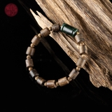 Vòng tay Trầm Hương lu thống 7 li mix charm ngọc ( cho nữ )