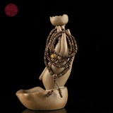 Vòng tay Trầm Hương hạt nút cận chìm 6 li