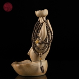 Vòng quấn trầm Hương tự nhiên cận chìm ( có hạt chìm )