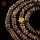 Vòng tay Trầm Hương hạt nút cận chìm đẹp 6 li