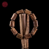 Vòng tay trầm Hương rục Bruney khắc đốt trúc