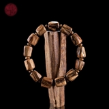 Vòng tay Trầm Hương bông Tereng hạt tự nhiên ( size nam )