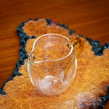 TỐNG THỦY TINH TRÒN QUAI VÀNG 360ML