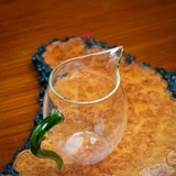 TỐNG THỦY TINH TRÒN QUAI XANH 360ML