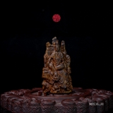 Tượng trầm hương chìm nước khắc Quan Âm Tự Tại (Hiếm)